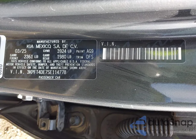 3KPFT4DE7SE114778: 43917621