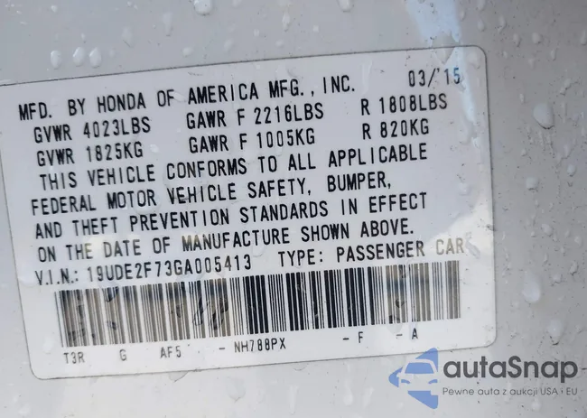 19UDE2F73GA005413: 43918843