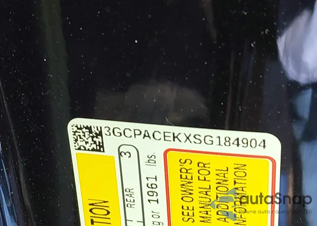 3GCPACEKXSG184904: 43918983