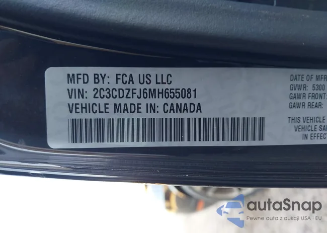 2C3CDZFJ6MH655081: 43919043