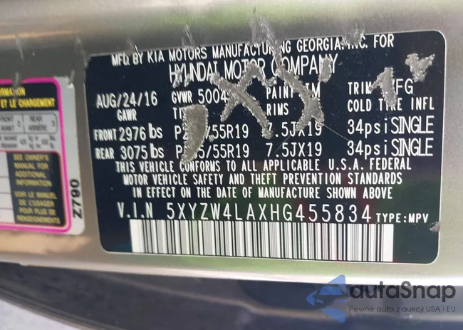 5XYZW4LAXHG455834: 43919123