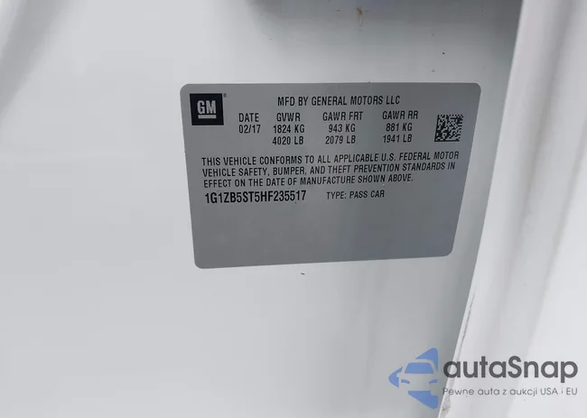 1G1ZB5ST5HF235517: 43919293