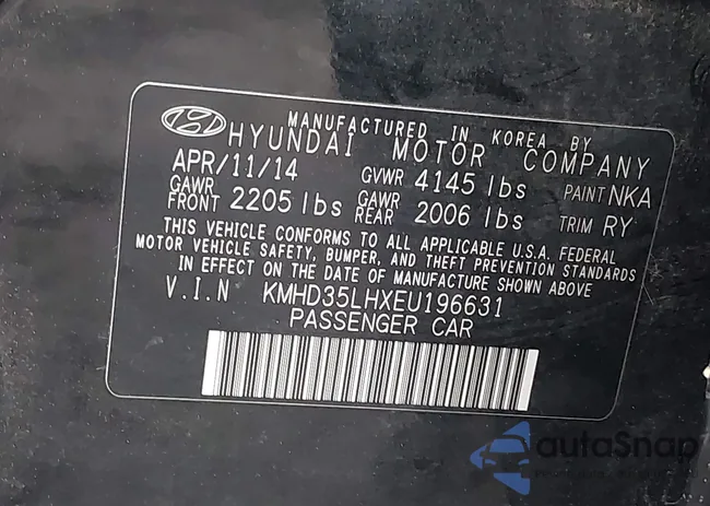 KMHD35LHXEU196631: 43919352