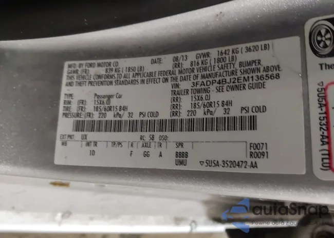 3FADP4BJ2EM136568: 43918466