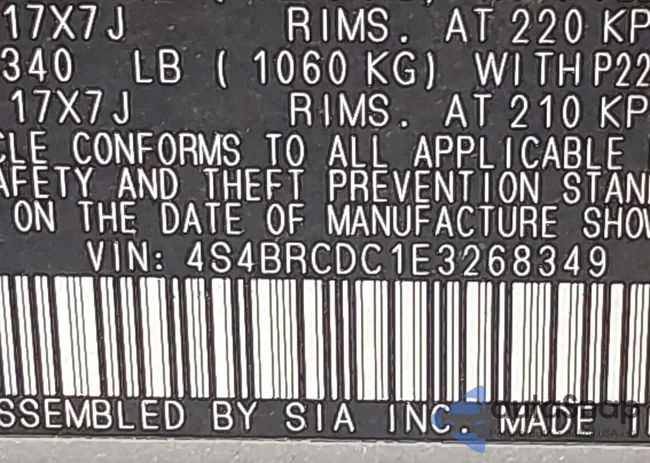 4S4BRCDC1E3268349: 43918546