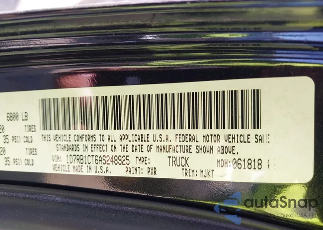 1D7RB1CT6AS248925: 43918580