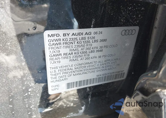 WA1EECF32R1168797: 43918685