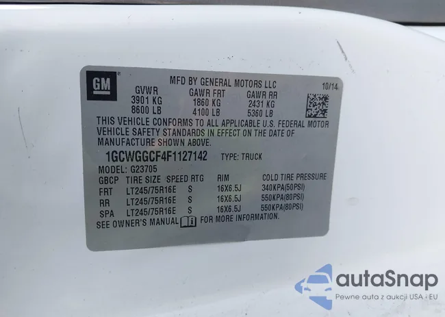 1GCWGGCF4F1127142: 43919938