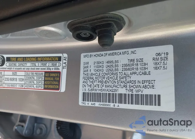 5J6RW1H5XKA042291: 43920117