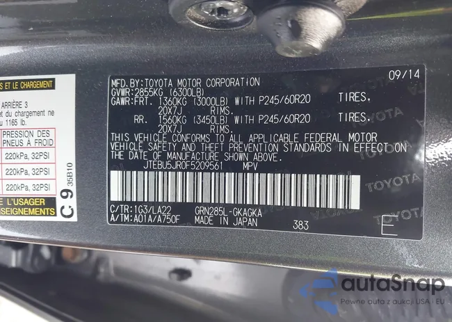 JTEBU5JR0F5209561: 43920195