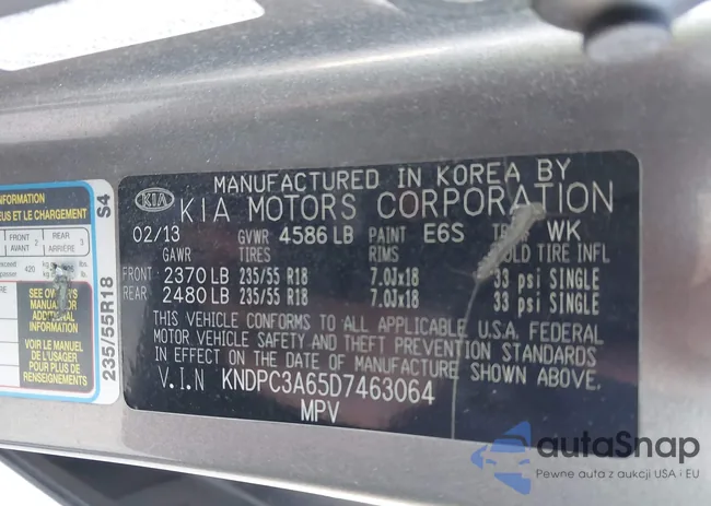 KNDPC3A65D7463064: 43920216