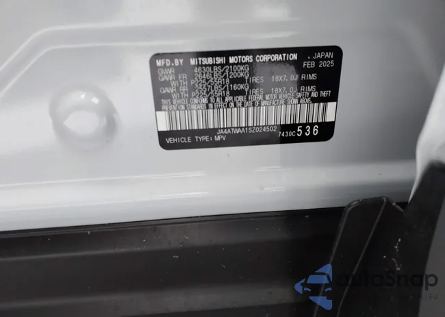 JA4ATWAA1SZ024502: 43920226