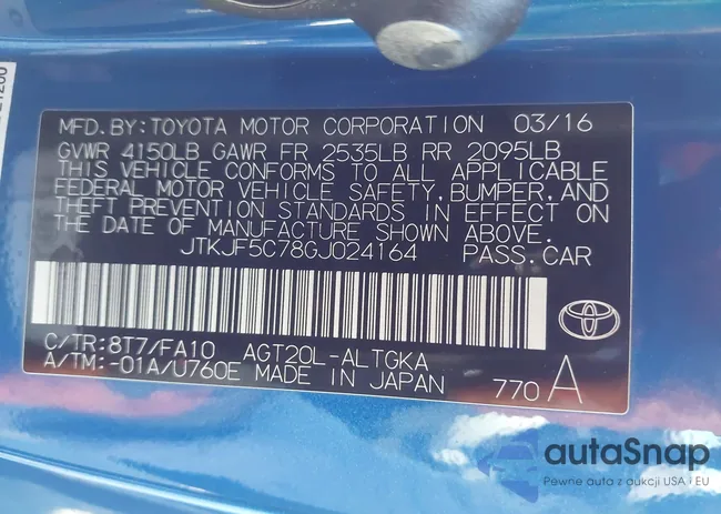 JTKJF5C78GJ024164: 43920249