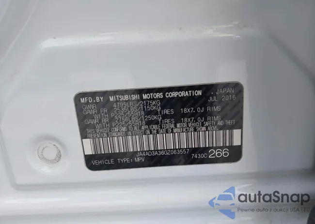 JA4AD3A36GZ063557: 43920807