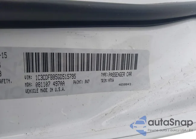 1C3CDFBB5GD515795: 43920897