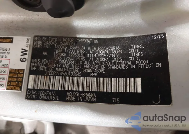 JTEDP21A560103645: 43920928