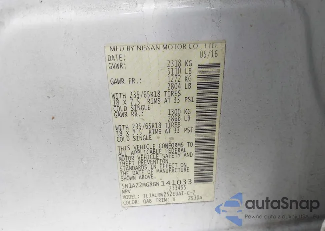 5N1AZ2MG8GN141033: 43920941