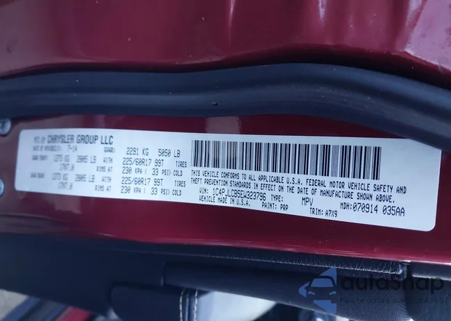 1C4PJLCB5EW323796: 43921065