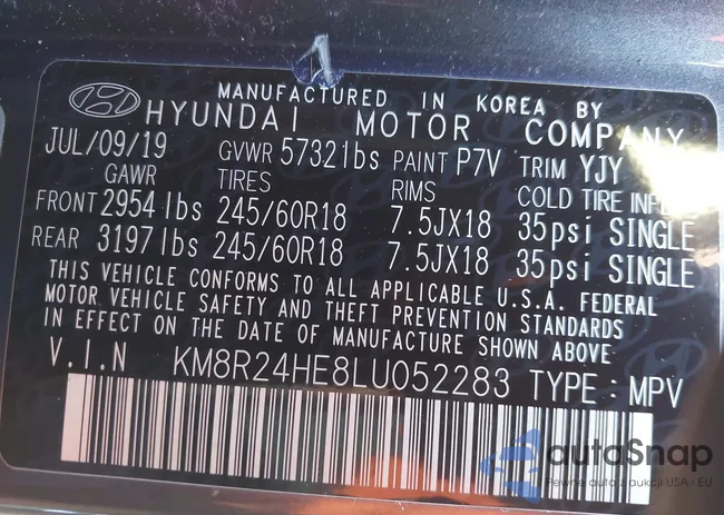 KM8R24HE8LU052283: 43921178