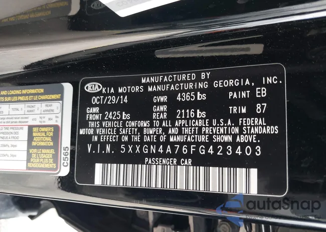 5XXGN4A76FG423403: 43921266