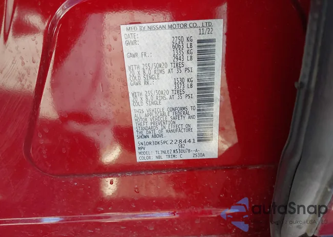 5N1DR3DK5PC228441: 43921267