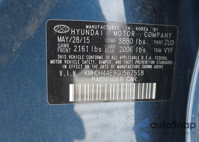 KMHDH4AE8GU567518: 43921335