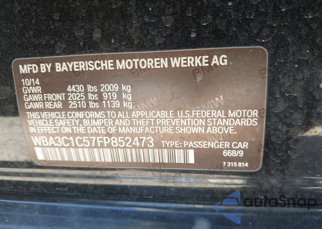 WBA3C1C57FP852473: 43920503