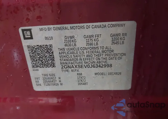 2GNAXSEV0J6342998: 43920513