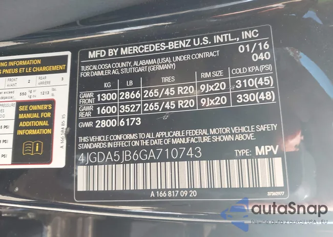 4JGDA5JB6GA710743: 43920557