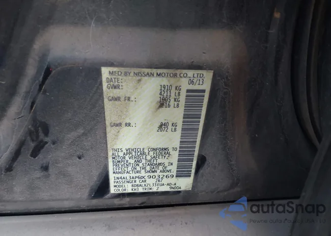 1N4AL3AP6DC903269: 43920598