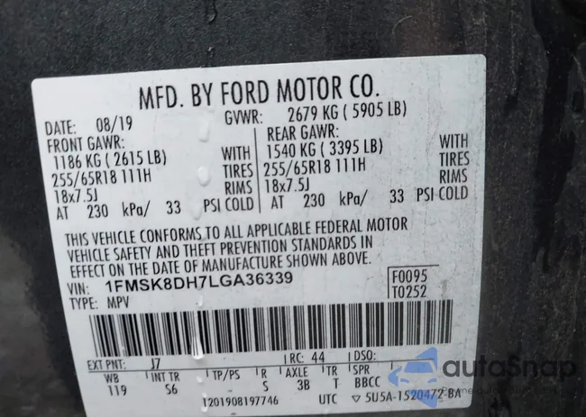 1FMSK8DH7LGA36339: 43920782