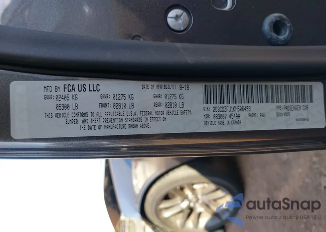 2C3CDZFJ1KH506493: 43921891