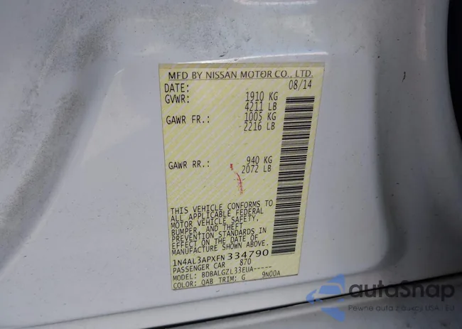 1N4AL3APXFN334790: 43922005