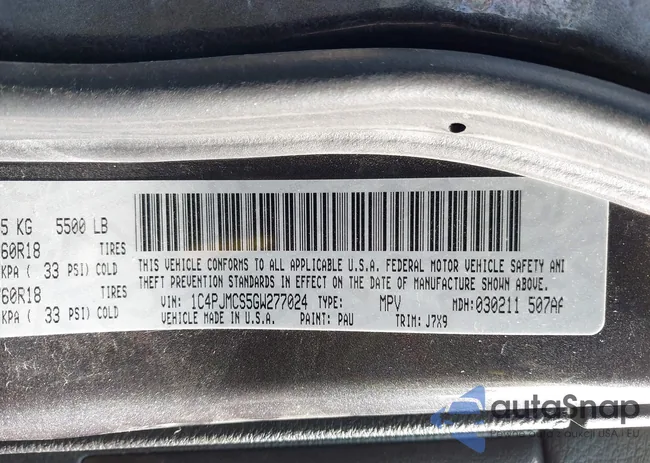 1C4PJMCS5GW277024: 43922162