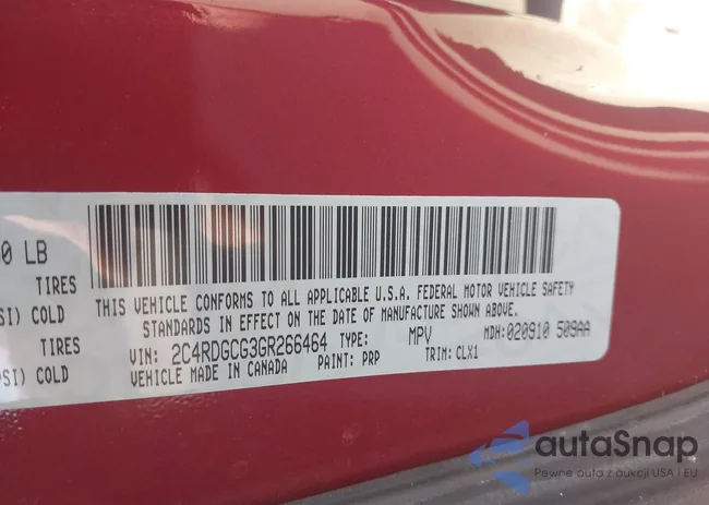 2C4RDGCG3GR266464: 43922296