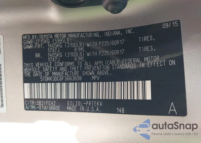 5TDKK3DC6FS663698: 43921563