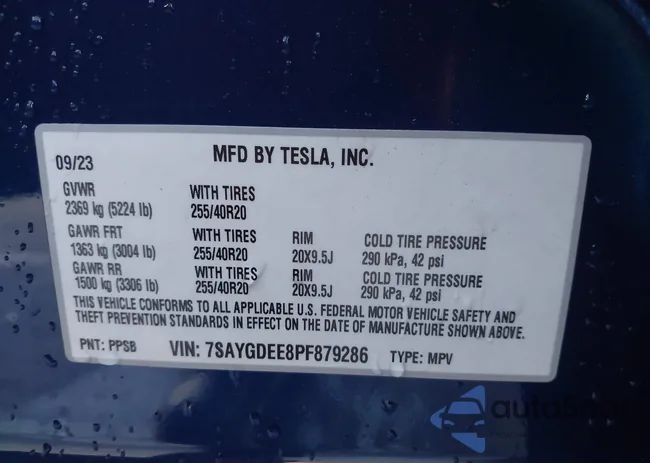 7SAYGDEE8PF879286: 43921588