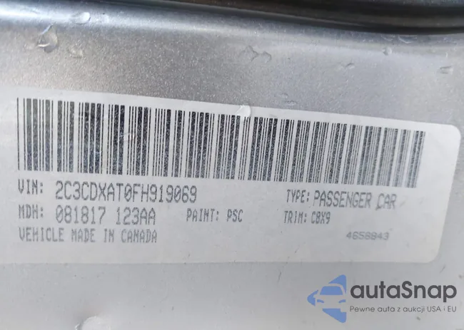 2C3CDXAT0FH919069: 43921686