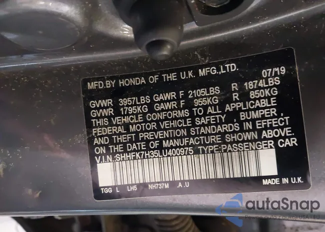 SHHFK7H35LU400975: 43922873