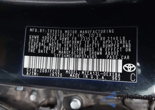 5YFS4MCEXMP074565: 43922992