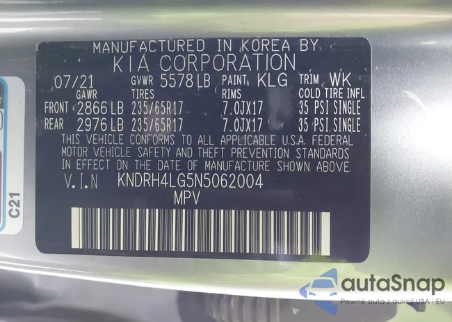 KNDRH4LG5N5062004: 43923177