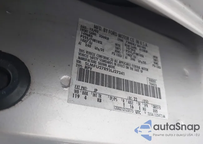 5LMFU27R93LJ27341: 43923209