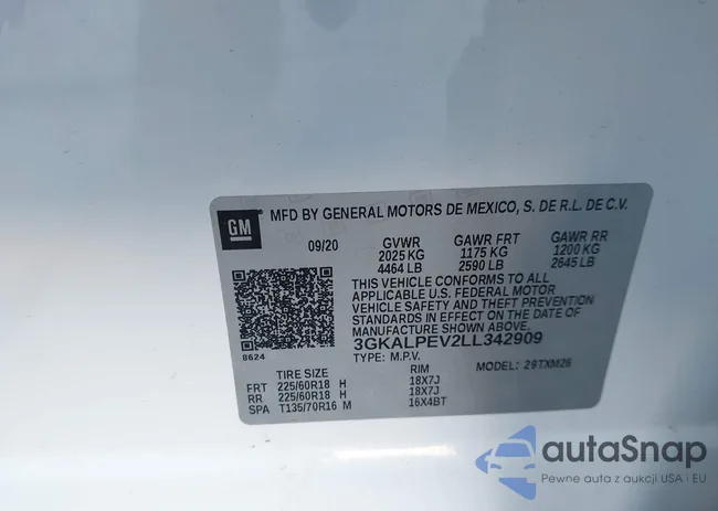 3GKALPEV2LL342909: 43923281