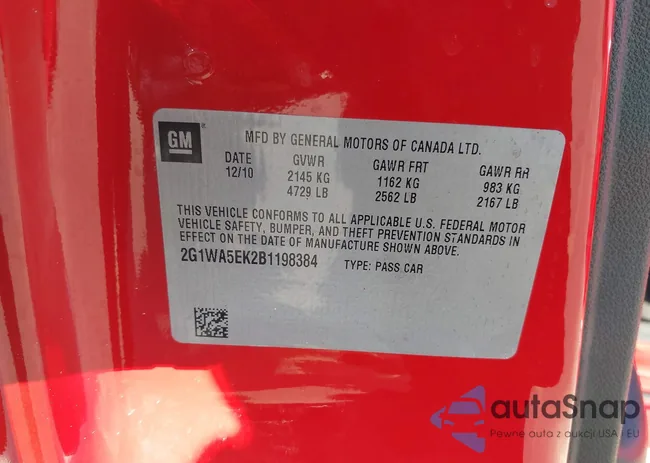 2G1WA5EK2B1198384: 43923330