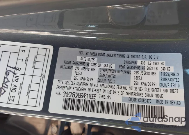 3MVDMBCM9SM811665: 43922706