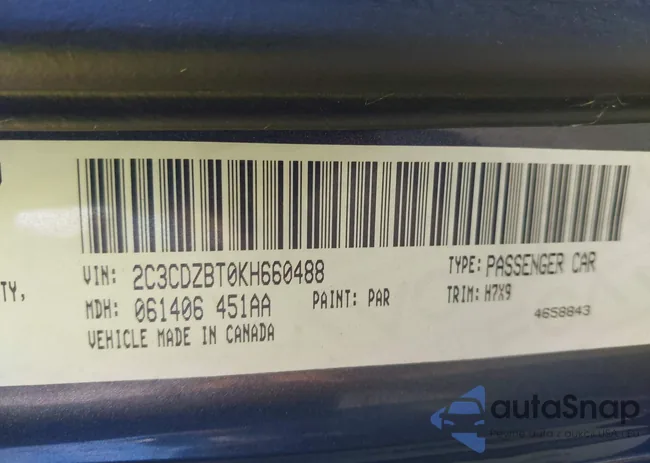 2C3CDZBT0KH660488: 43922726