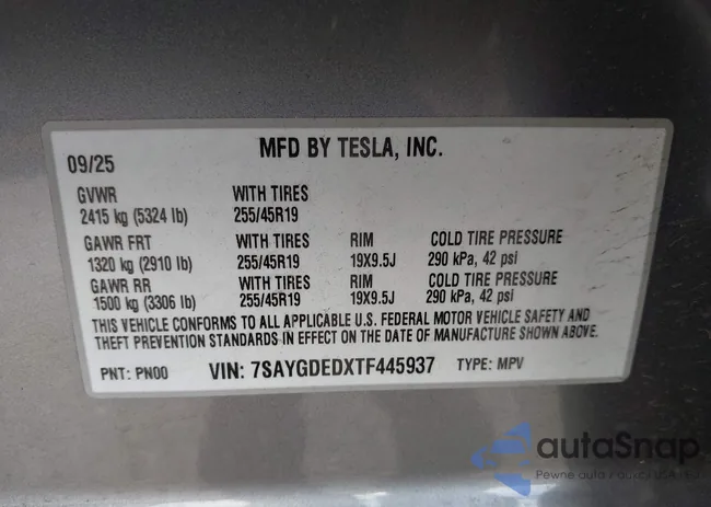 7SAYGDEDXTF445937: 43922785