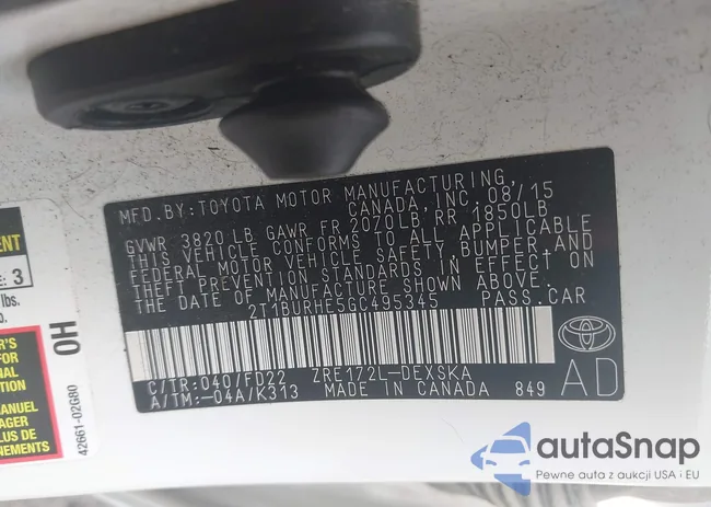 2T1BURHE5GC495345: 43923773