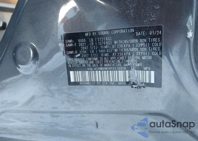 4S4WMAWD8R3418926: 43923894