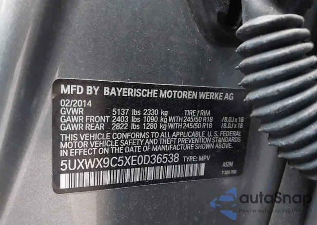 5UXWX9C5XE0D36538: 43923958